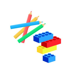 Grube kredki i zestaw LEGO dla Vanesy (8 lat)