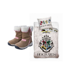 Pościel z motywem Harry Potter lub buty zimowe dla Justyny (11 lat)